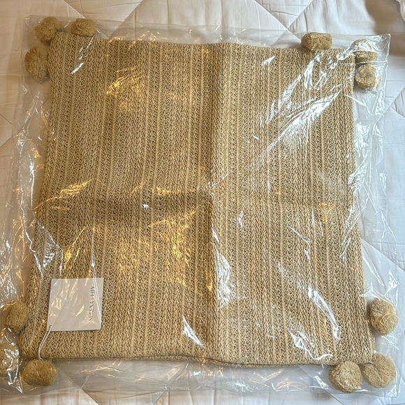 Serena & Lily Other - NWT Serena & Lily pillow cover. Pale yellow/neutral color. 18” x  18”